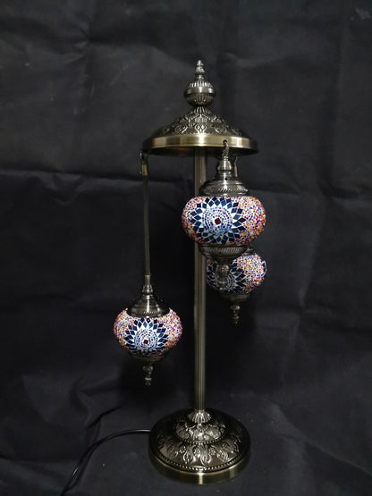 Turkish Mosaic Lamp Multi 3 Tier TL133 - MarshallsHealthShop