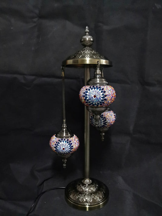 Turkish Mosaic Lamp Multi 3 Tier TL133 - MarshallsHealthShop