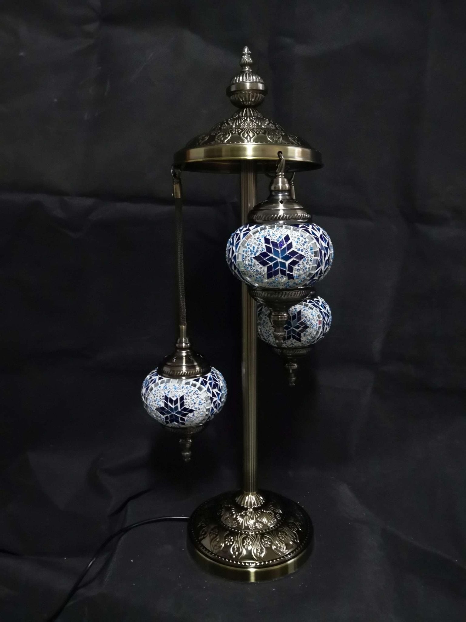 Turkish Mosaic Lamp Multi 3 Tier TL157 - 1st Stop Marshall's Health Shop, Gift Shop! - Heath and Natural Therapy New Brighton Christchurch - Naturopath