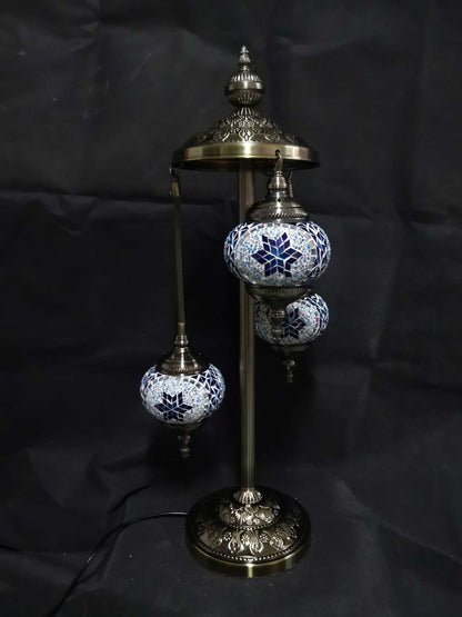 Turkish Mosaic Lamp Multi 3 Tier TL157 - 1st Stop Marshall's Health Shop, Gift Shop! - Heath and Natural Therapy New Brighton Christchurch - Naturopath