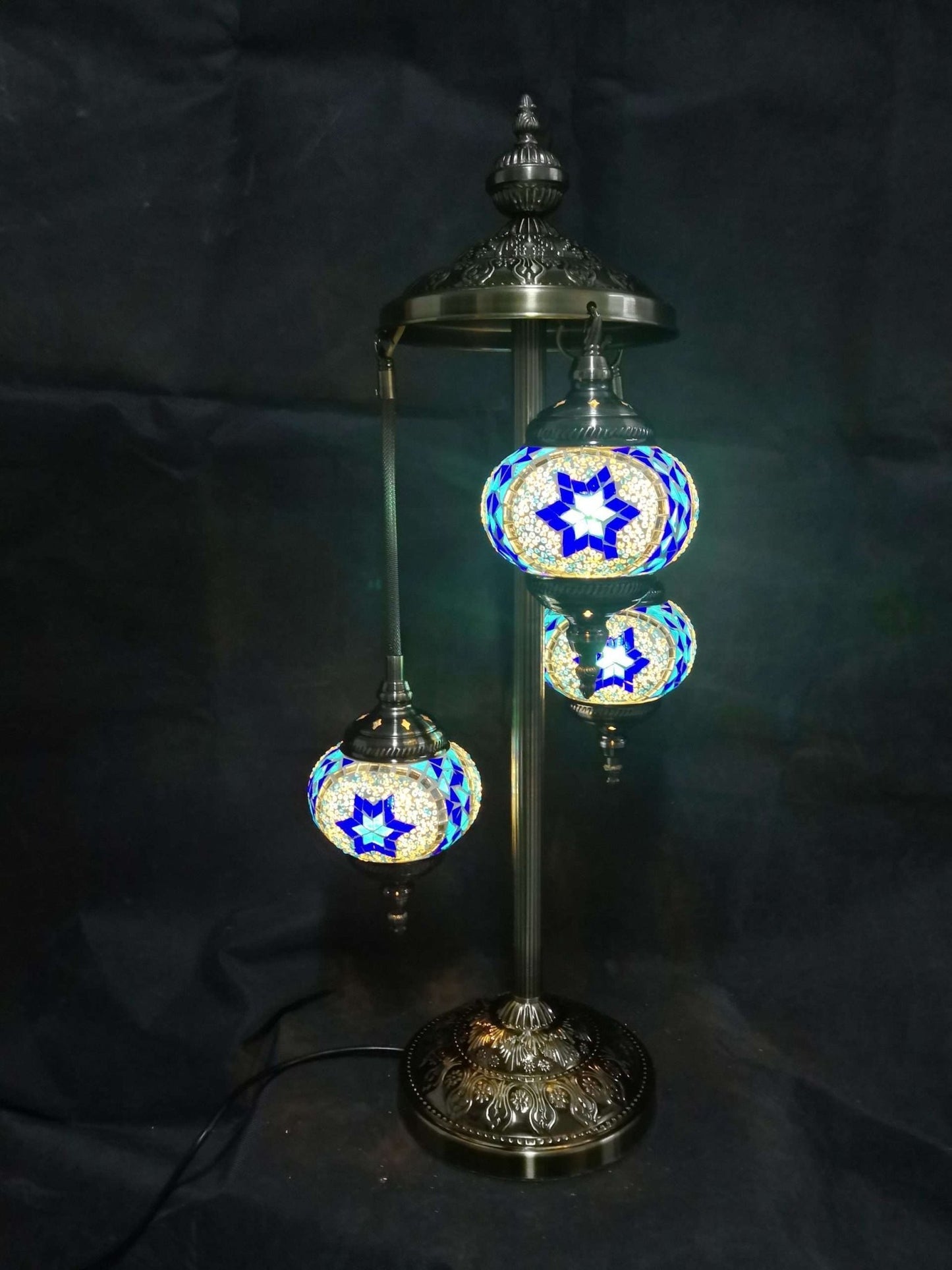 Turkish Mosaic Lamp Multi 3 Tier TL157 - 1st Stop Marshall's Health Shop, Gift Shop! - Heath and Natural Therapy New Brighton Christchurch - Naturopath