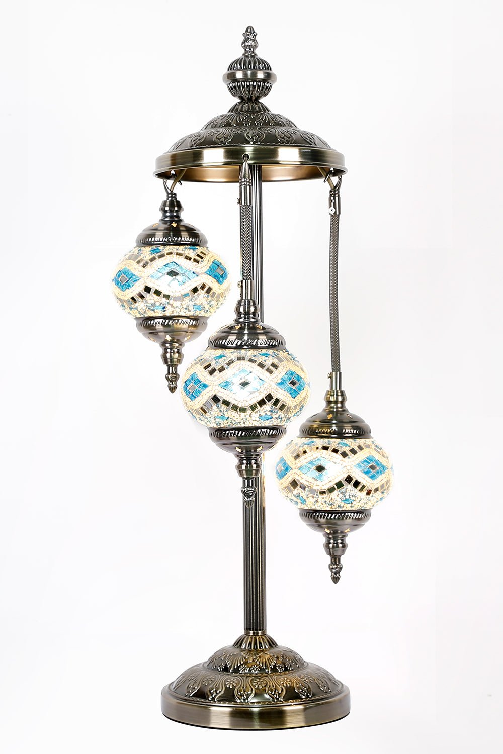 Turkish Mosaic Lamp Multi 3 Tier TL45 - MarshallsHealthShop