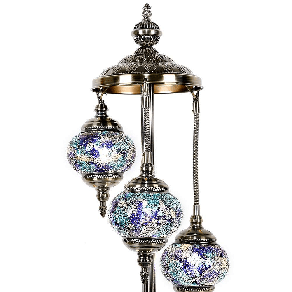 Turkish Mosaic Lamp Multi - Coloured 3 Tier TL39 - 1st Stop Marshall's Health Shop, Gift Shop! - Heath and Natural Therapy New Brighton Christchurch - Naturopath