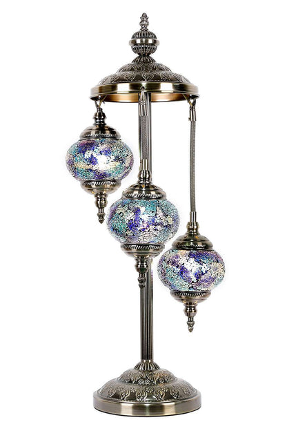Turkish Mosaic Lamp Multi - Coloured 3 Tier TL39 - MarshallsHealthShop