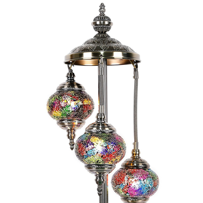 Turkish Mosaic Lamp Multi - Coloured 3 Tier TL40 - 1st Stop Marshall's Health Shop, Gift Shop! - Heath and Natural Therapy New Brighton Christchurch - Naturopath