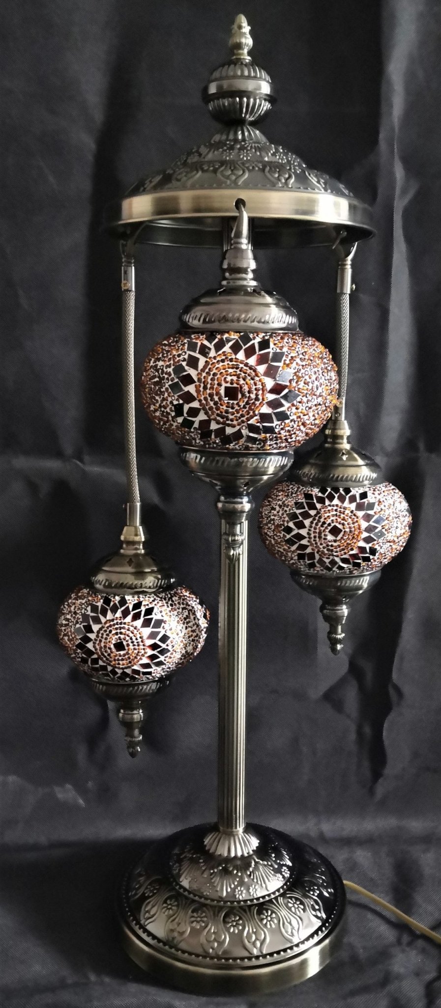 Turkish Mosaic Lamp Multi - Coloured 3 Tier TL44 - MarshallsHealthShop