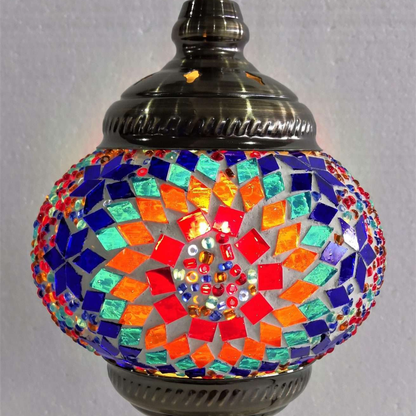 Turkish Mosaic Lamp Multicolour TL97 - 1st Stop Marshall's Health Shop, Gift Shop! - Heath and Natural Therapy New Brighton Christchurch - Naturopath