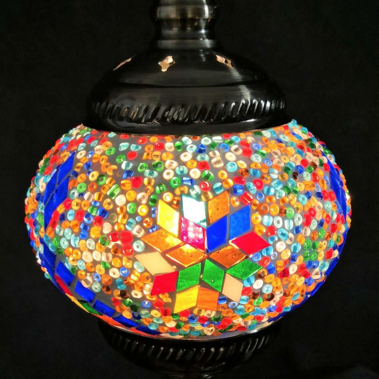Turkish Mosaic Lamp Multicolour TL98 - MarshallsHealthShop