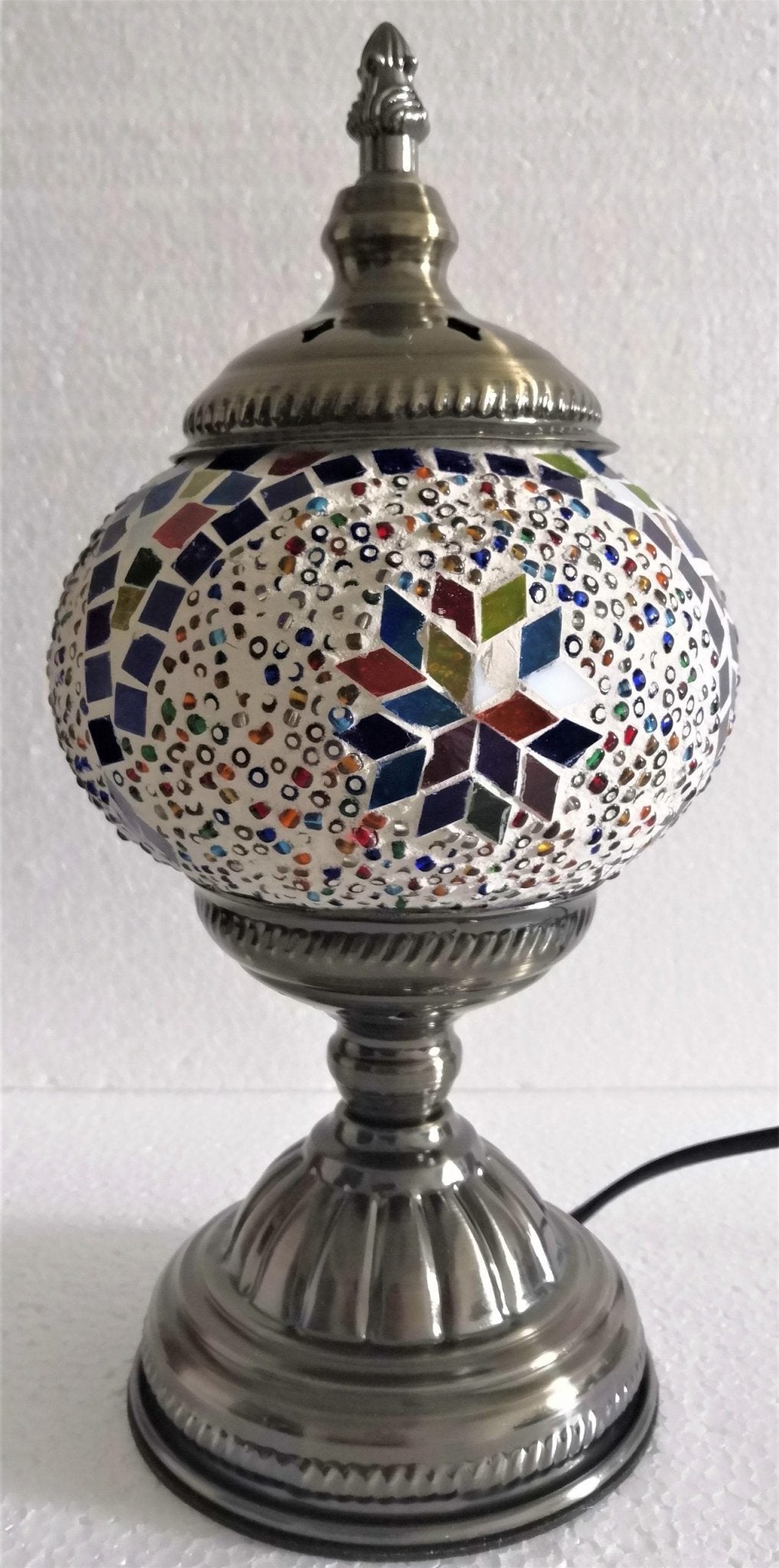 Turkish Mosaic Lamp Multicolour TL98 - MarshallsHealthShop