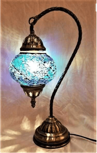 Turkish Mosaic Lamp - Swan Neck TL28 - MarshallsHealthShop