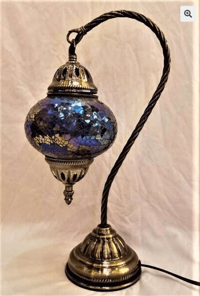 Turkish Mosaic Lamp - Swan Neck TL28 - MarshallsHealthShop