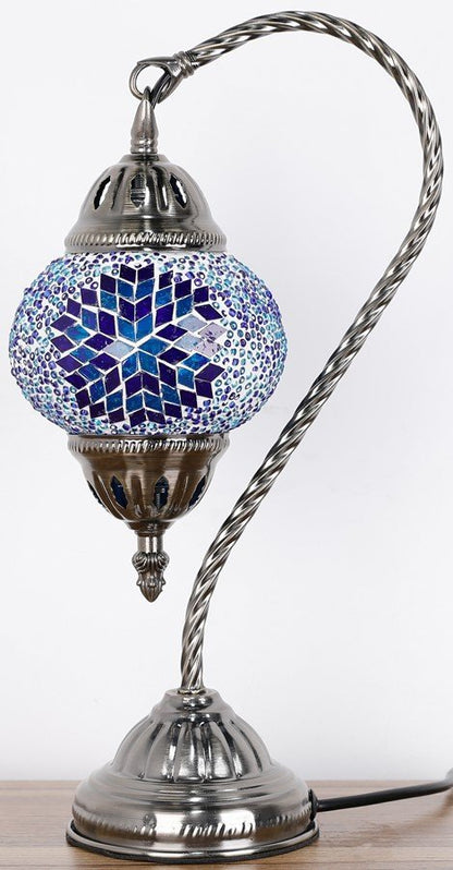 Turkish Mosaic Lamp Swan Neck - TL31 - MarshallsHealthShop