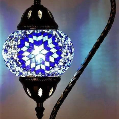 Turkish Mosaic Lamp Swan Neck - TL31 - MarshallsHealthShop