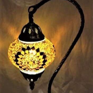 Turkish Mosaic Lamp Swan Neck - TL33 - MarshallsHealthShop