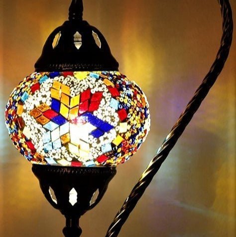 Turkish Mosaic Lamp - Swan Neck TL36 - MarshallsHealthShop