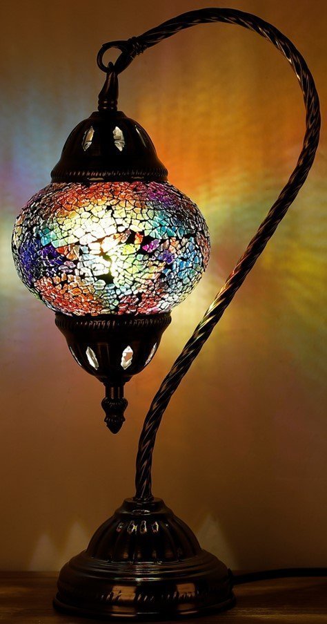 Turkish Mosaic Lamp - Swan Neck

Our lamps come with full NZ-recognised electrical certification and include an LED bulb.

1st Stop, Marshall's Health Shop, Gift Shop!

SKU: TL37