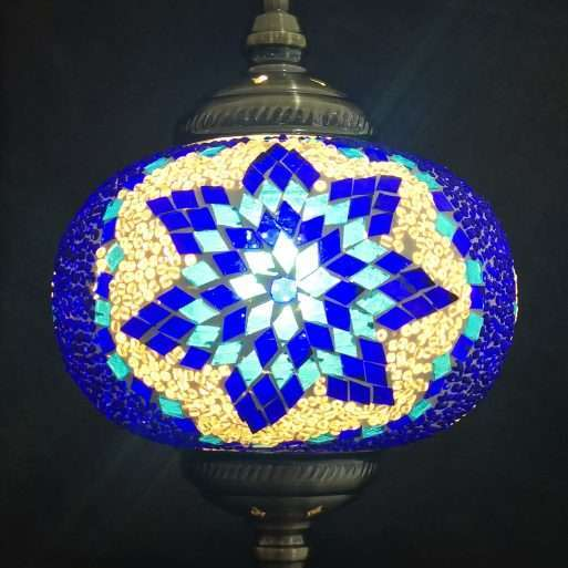 Turkish Mosaic Lamp Tall TL166 - MarshallsHealthShop