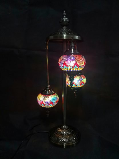 Turkish Mosaic Lamp TL137 Multi 3 Tier - 1st Stop Marshall's Health Shop, Gift Shop! - Heath and Natural Therapy New Brighton Christchurch - Naturopath