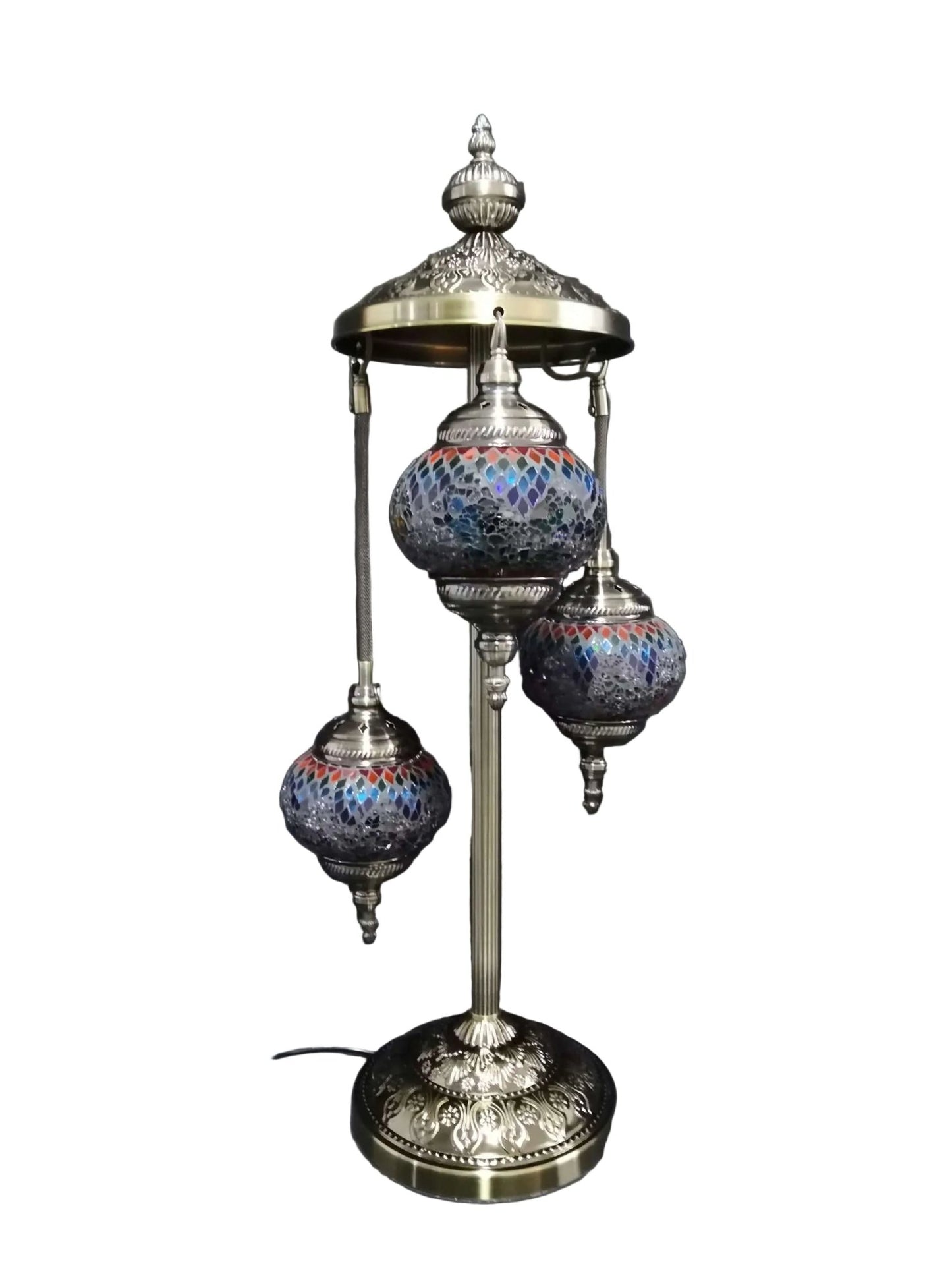Turkish Mosaic Lamp TL141 Multi - Coloured 3 Tier - 1st Stop Marshall's Health Shop, Gift Shop! - Heath and Natural Therapy New Brighton Christchurch - Naturopath