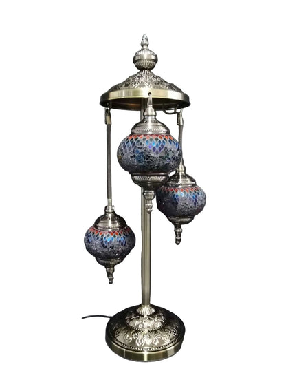 Turkish Mosaic Lamp TL141 Multi - Coloured 3 Tier - 1st Stop Marshall's Health Shop, Gift Shop! - Heath and Natural Therapy New Brighton Christchurch - Naturopath