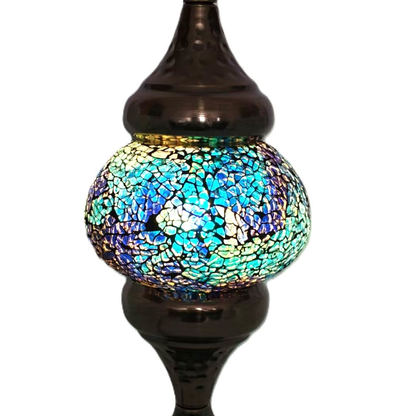 Turkish Mosaic Lamp TL180 Pale Blue - 1st Stop Marshall's Health Shop, Gift Shop! - Heath and Natural Therapy New Brighton Christchurch - Naturopath