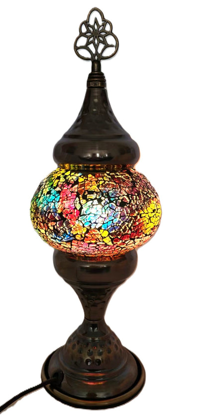 Turkish Mosaic Lamp TL182 Yellow/Red - 1st Stop Marshall's Health Shop, Gift Shop! - Heath and Natural Therapy New Brighton Christchurch - Naturopath
