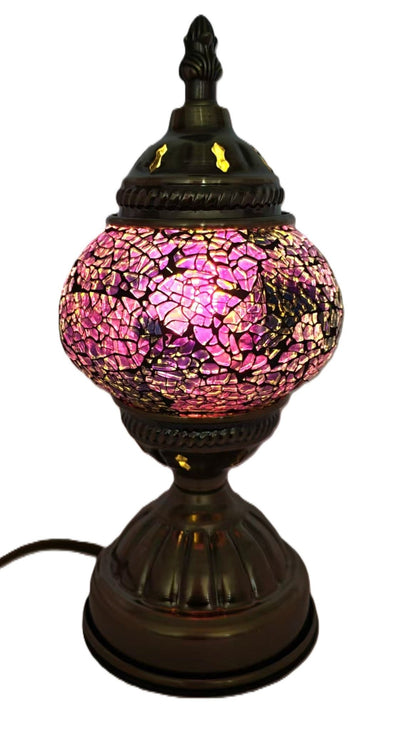 Turkish Mosaic Lamp TL185 Pinkish - 1st Stop Marshall's Health Shop, Gift Shop! - Heath and Natural Therapy New Brighton Christchurch - Naturopath