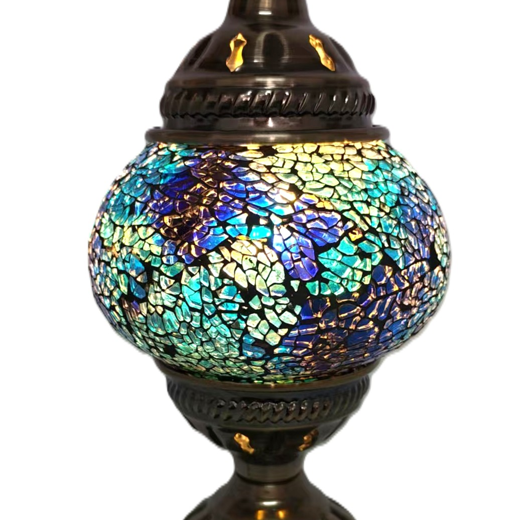 Turkish Mosaic Lamp TL186 Blue/Purple - 1st Stop Marshall's Health Shop, Gift Shop! - Heath and Natural Therapy New Brighton Christchurch - Naturopath