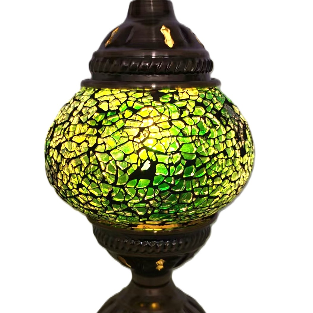 Turkish Mosaic Lamp TL187 Green - 1st Stop Marshall's Health Shop, Gift Shop! - Heath and Natural Therapy New Brighton Christchurch - Naturopath
