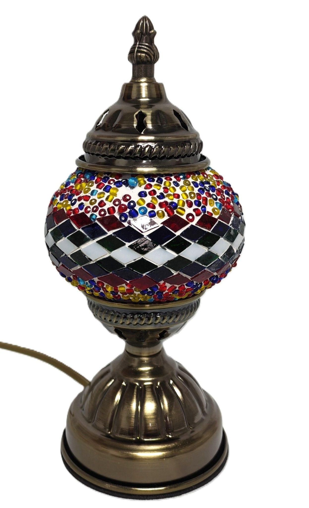 Turkish Mosaic Lamp TL192 Multicolour - 1st Stop Marshall's Health Shop, Gift Shop! - Heath and Natural Therapy New Brighton Christchurch - Naturopath