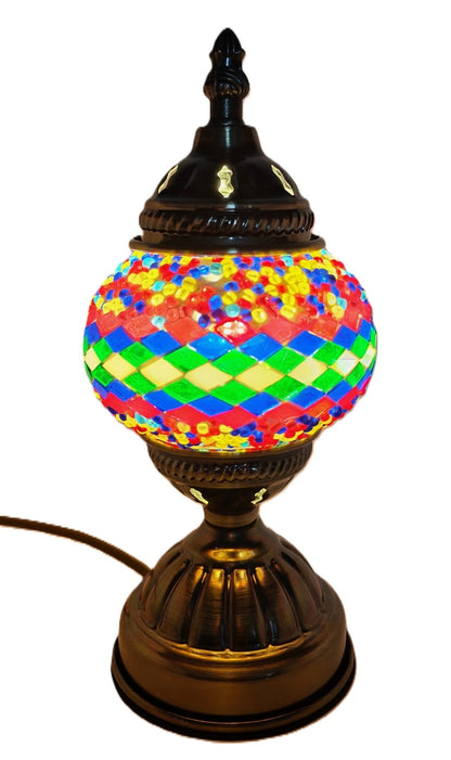 Turkish Mosaic Lamp TL192 Multicolour - 1st Stop Marshall's Health Shop, Gift Shop! - Heath and Natural Therapy New Brighton Christchurch - Naturopath