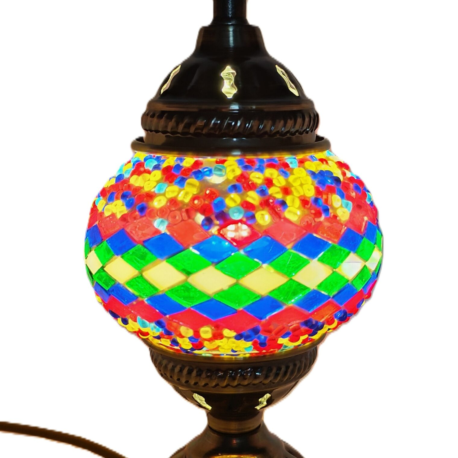 Turkish Mosaic Lamp TL192 Multicolour - 1st Stop Marshall's Health Shop, Gift Shop! - Heath and Natural Therapy New Brighton Christchurch - Naturopath