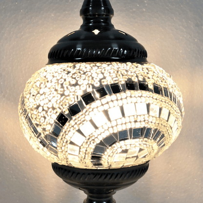 Turkish Mosaic Lamp White - TL94 - 1st Stop Marshall's Health Shop, Gift Shop! - Heath and Natural Therapy New Brighton Christchurch - Naturopath
