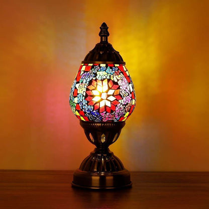 Turkish Mosaic Oval Lamp TL65 - 1st Stop Marshall's Health Shop, Gift Shop! - Heath and Natural Therapy New Brighton Christchurch - Naturopath