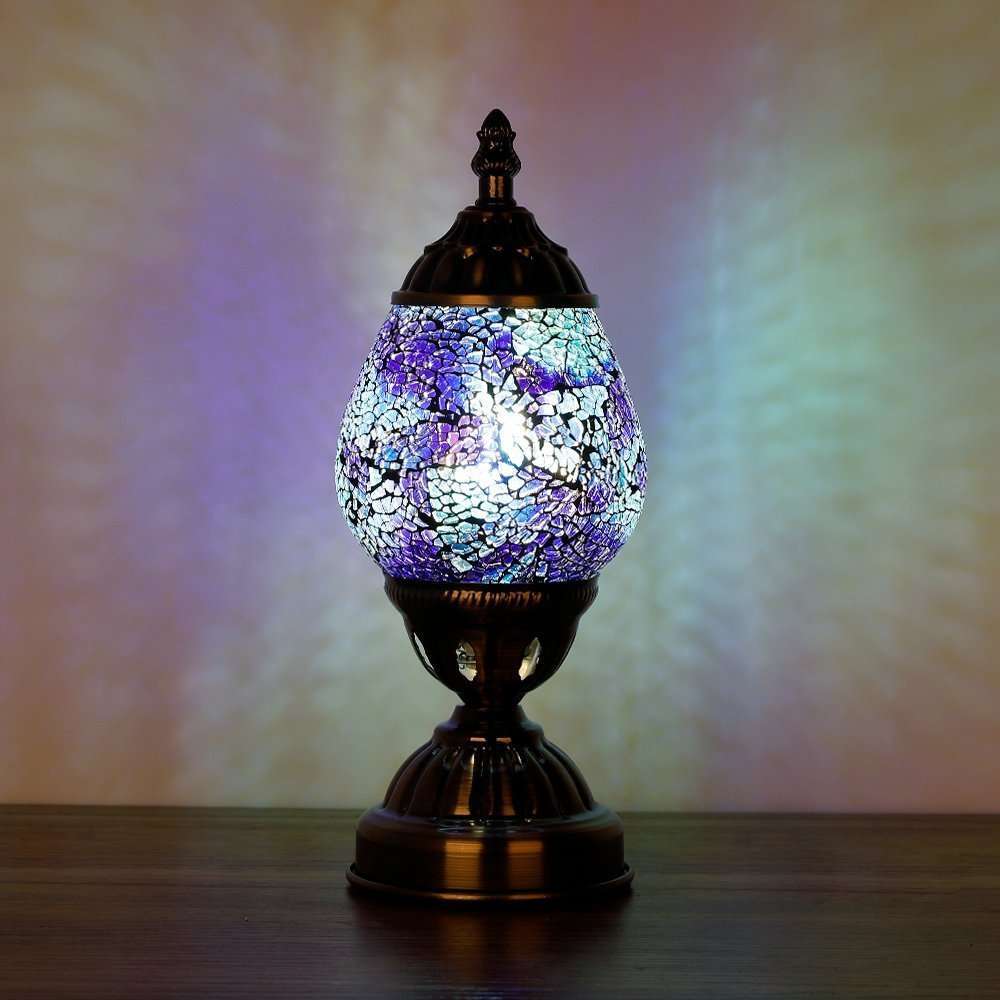 Turkish Mosaic Oval Lamp TL67 - 1st Stop Marshall's Health Shop, Gift Shop! - Heath and Natural Therapy New Brighton Christchurch - Naturopath