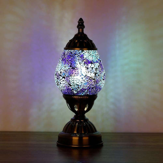 Turkish Mosaic Oval Lamp TL67 - 1st Stop Marshall's Health Shop, Gift Shop! - Heath and Natural Therapy New Brighton Christchurch - Naturopath