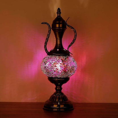 Turkish Mosaic Teapot Shaped Lamp TL63 - MarshallsHealthShop