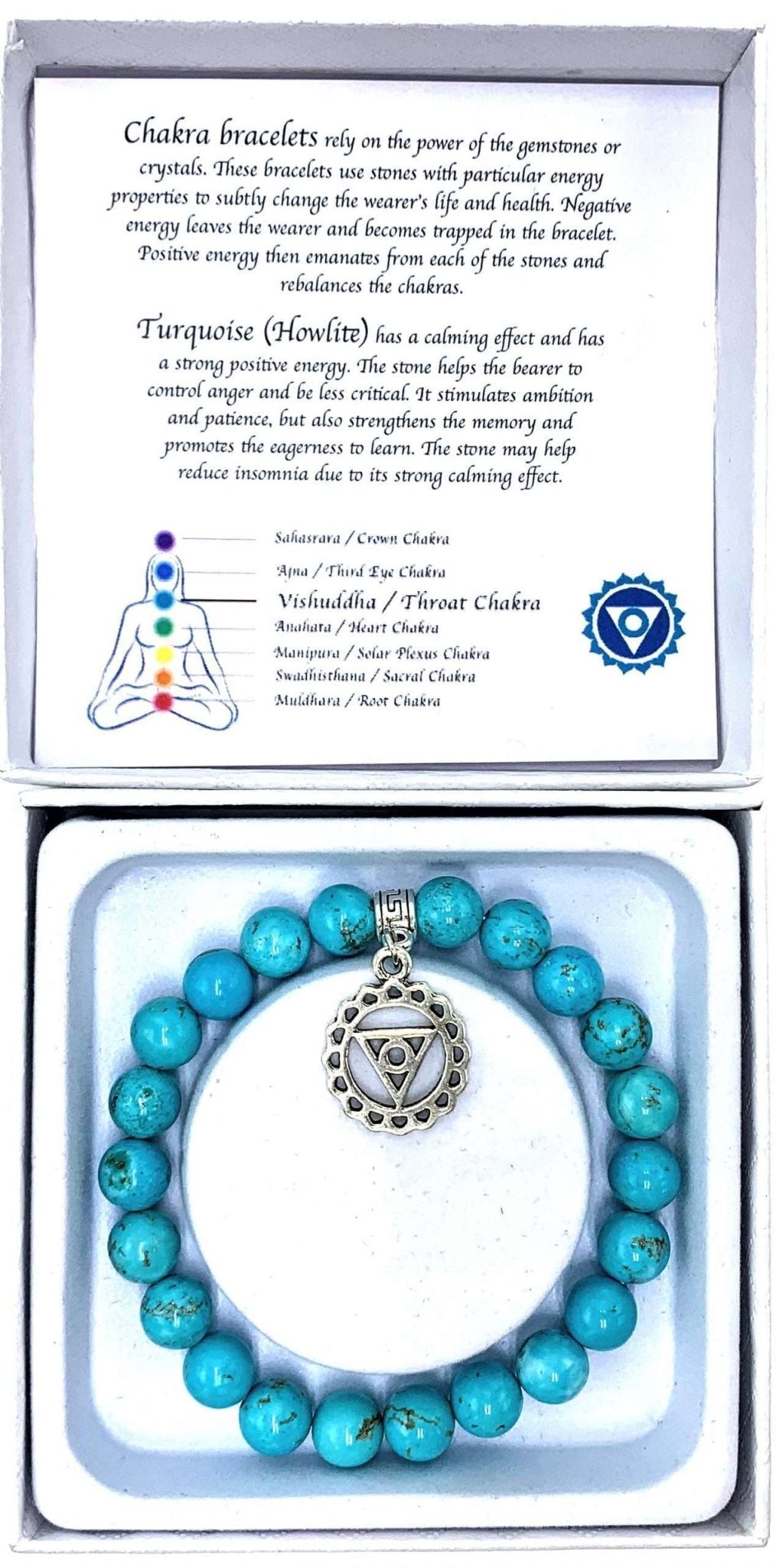 Turquoise Throat Chakra Bracelet - MarshallsHealthShop