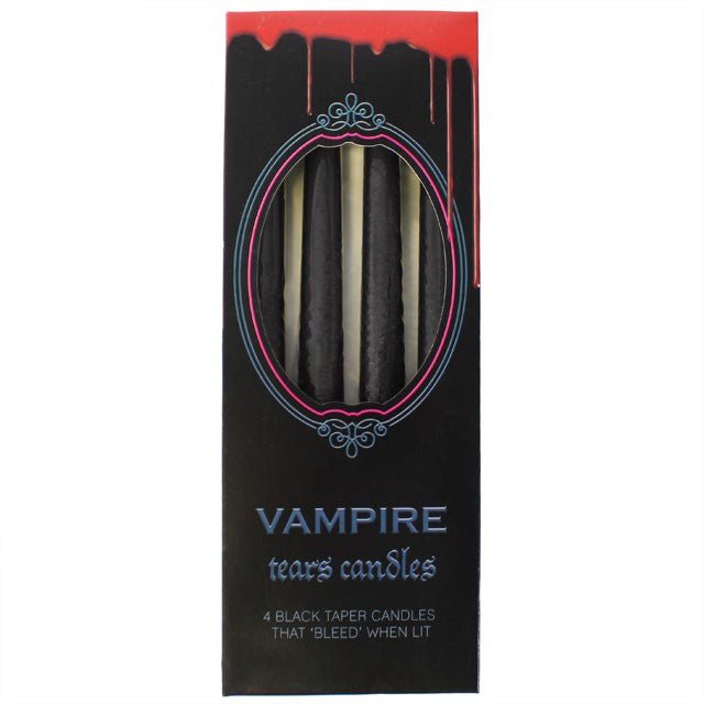 Vampire Tear Candles

Candle size: H:25 x W:2 x D:2 cm - Packet size: H:26 x W:9.5 x D:2 cm - Packet contains 4 tapered candles that 'bleed' red when lit.

1st Stop, Marshall's Health Shop, Gift Shop!

SKU: SDCA03035