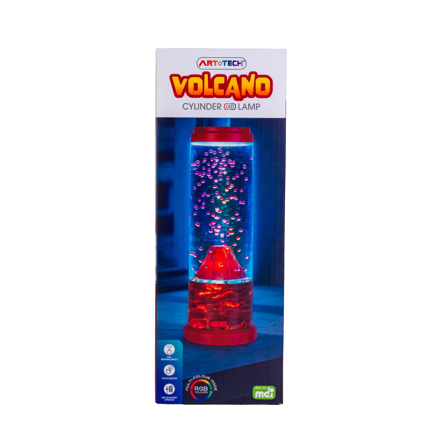 Volcano Cylinder LED Lamp - 1st Stop Marshall's Health Shop, Gift Shop! - Heath and Natural Therapy New Brighton Christchurch - Naturopath
