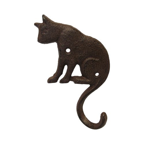 Wall Art Cat Cast Iron Coat Hook# - 1st Stop Marshall's Health Shop, Gift Shop! - Heath and Natural Therapy New Brighton Christchurch - Naturopath#