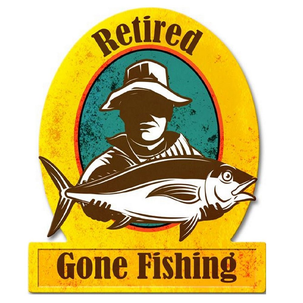 Wall Art Fishing Embossed Iron - MarshallsHealthShop