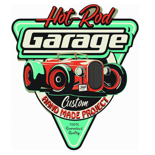 Wall Art Hot Rod Embossed Iron - MarshallsHealthShop