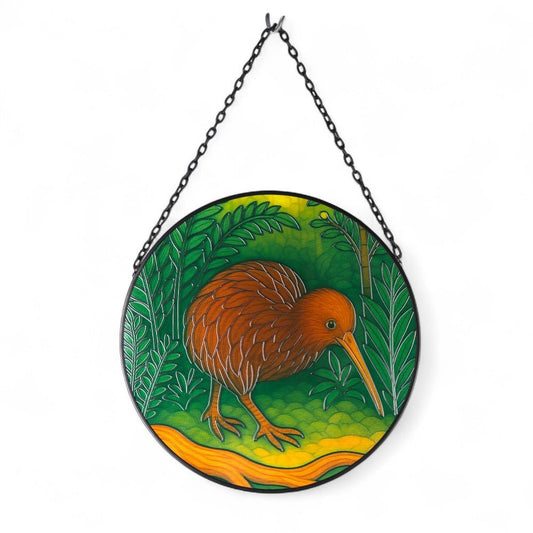 Wall Art - Round Glass - Kiwi Suncatcher - MarshallsHealthShop