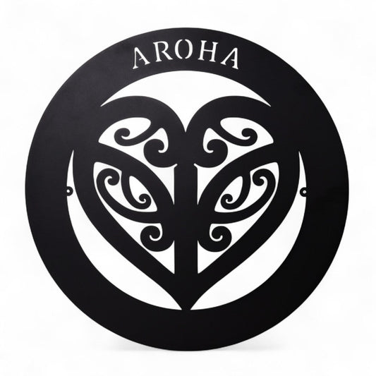 Wall Art - Round Steel - Aroha - MarshallsHealthShop