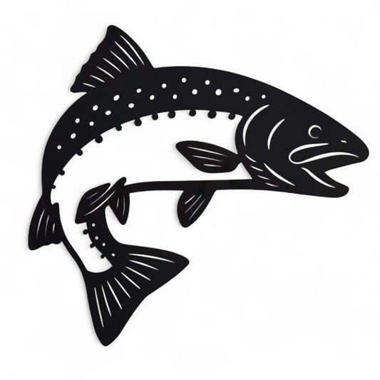 Wall Art - Steel - NZ Trout

L:50 cm - NZ Trout is made from steel coated in a black paint finish. Suitable for indoor and outdoor use.

1st Stop, Marshall's Health Shop, Gift Shop!

SKU: GKWA19