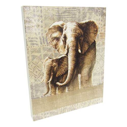 Wall Art Textured Elephant Mum# - 1st Stop Marshall's Health Shop, Gift Shop! - Heath and Natural Therapy New Brighton Christchurch - Naturopath#