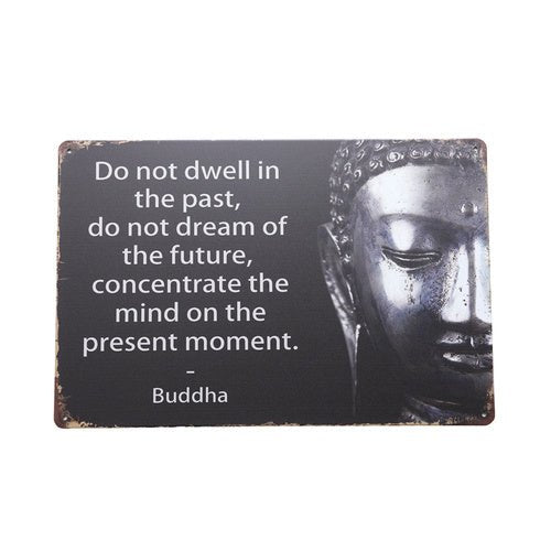 Wall Art Tin Buddha Presence# - 1st Stop Marshall's Health Shop, Gift Shop! - Heath and Natural Therapy New Brighton Christchurch - Naturopath#