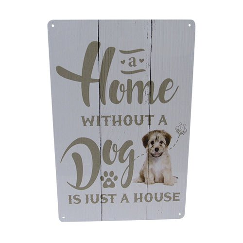 Wall Art Tin Home Dog# - 1st Stop Marshall's Health Shop, Gift Shop! - Heath and Natural Therapy New Brighton Christchurch - Naturopath#