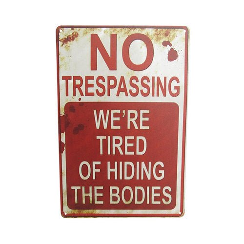 Wall Art Tin Missing Bodies# - 1st Stop Marshall's Health Shop, Gift Shop! - Heath and Natural Therapy New Brighton Christchurch - Naturopath#